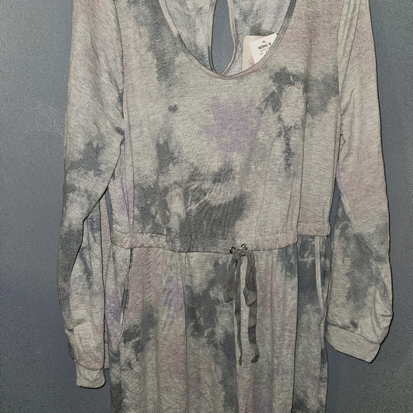 Lily Rose Womans Long Sleeve Tie-dyed  Jumpsuit Size L - Picture 3 of 15